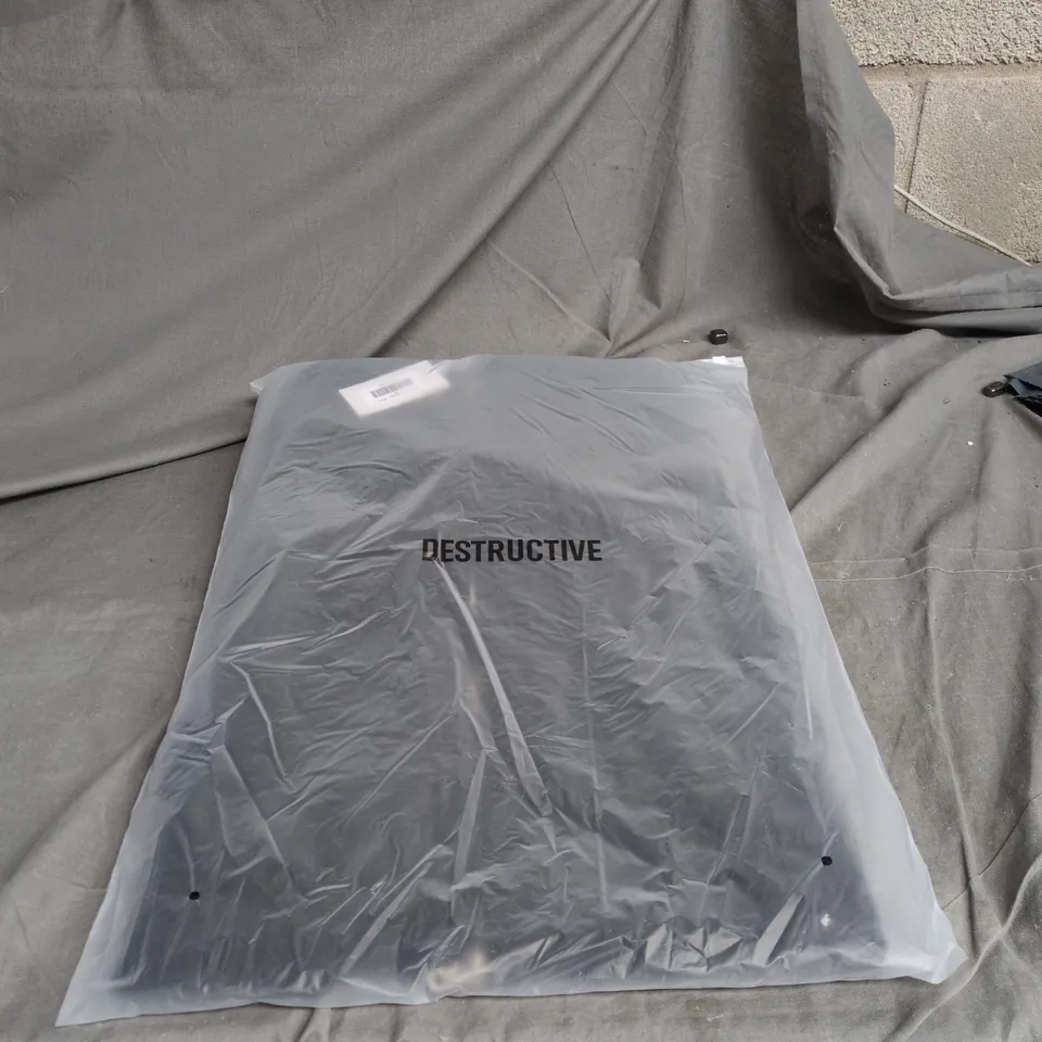 DESTRUCTIVE BOUCLE ZIP HOODIE BLACK MEDIUM 