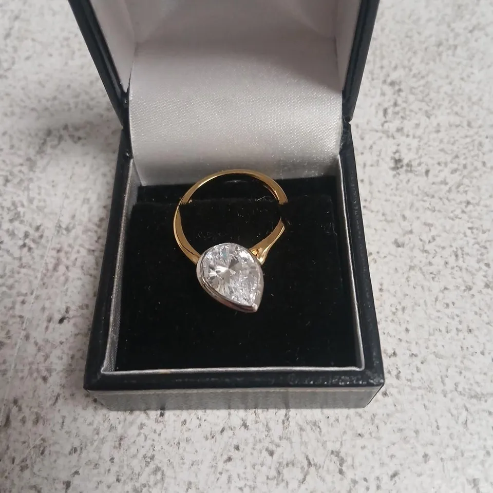 DIAMONIQUE EDIT 3CT TW BEZEL SET CHOICE OF CUT SOLITAIRE RING 