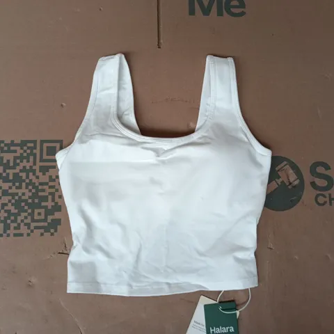 HALARA TANK TOP IN WHITE SIZE SMALL