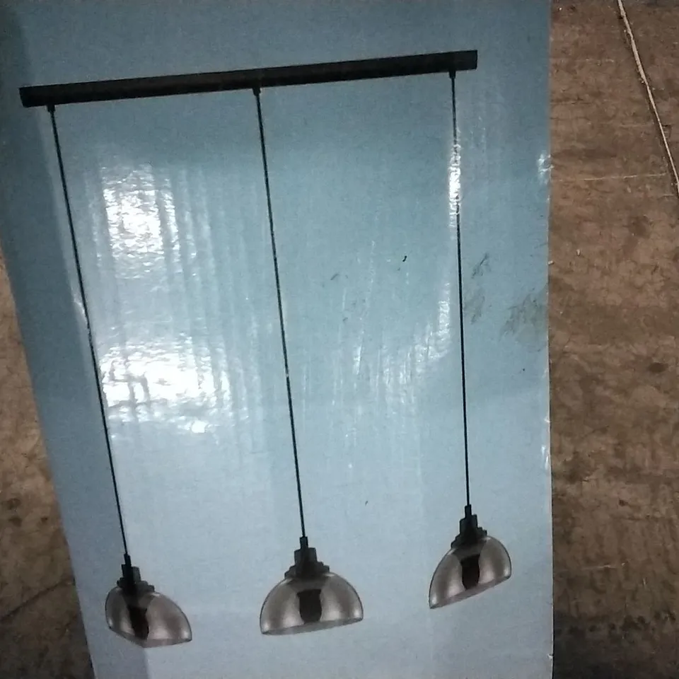 BOXED JAHEIM 3 LIGHT KITCHEN ISLAND DOME PENDANT