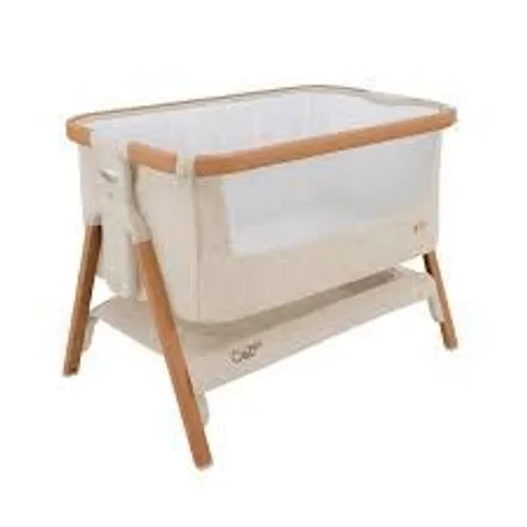 BOXED TUTTI BAMBINI COZEE BEDSIDE CRIB - SCANDINAVIAN WALNUT/ECRU (1 BOX)