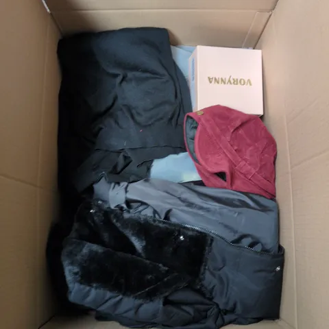 APPROXIMATELY 20 ASSORTED CLOTHING AND FASHION PRODUCTS IN VARIOUS STYLES AND SIZES - COLLECTION ONLY