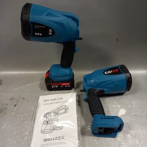 CISVIS X2 CORDLESS SPRAY GUN BASES + 1 LI-ION BATTERY