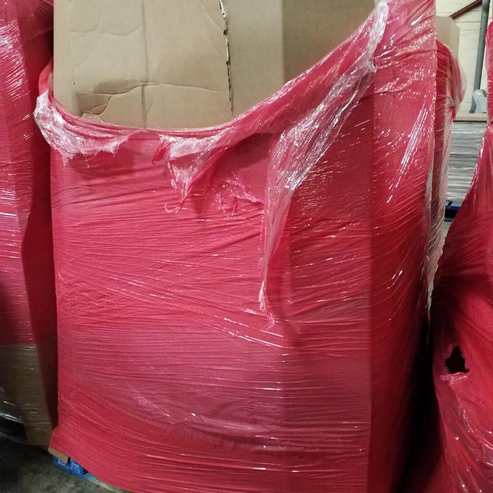 PALLET OF ASSORTED PRODUCTS INCLUDING TOILET SEAT, BED RAIL GUARD, LED BACKLIT DISPLAY, LED BATTEN LIGHT, OFFICE CHAIR