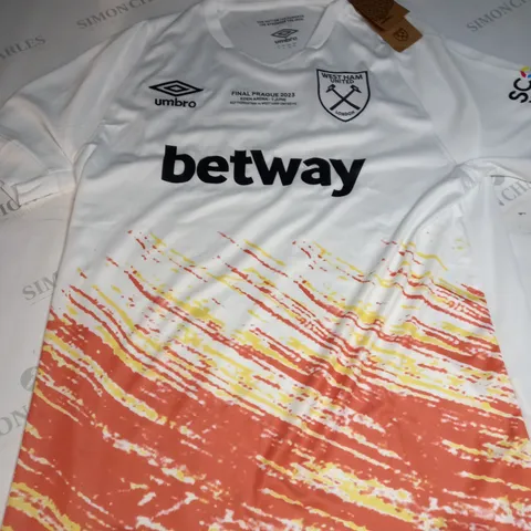 WEST HAM UNITED FC AWAY SHIRT SIZE XL