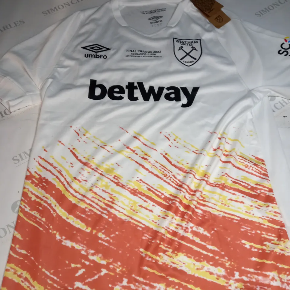 WEST HAM UNITED FC AWAY SHIRT SIZE XL