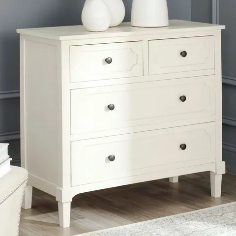 BOXED JACE SOLID WOOD 80CM W4- DRAWER CHEST OF DRAWERS