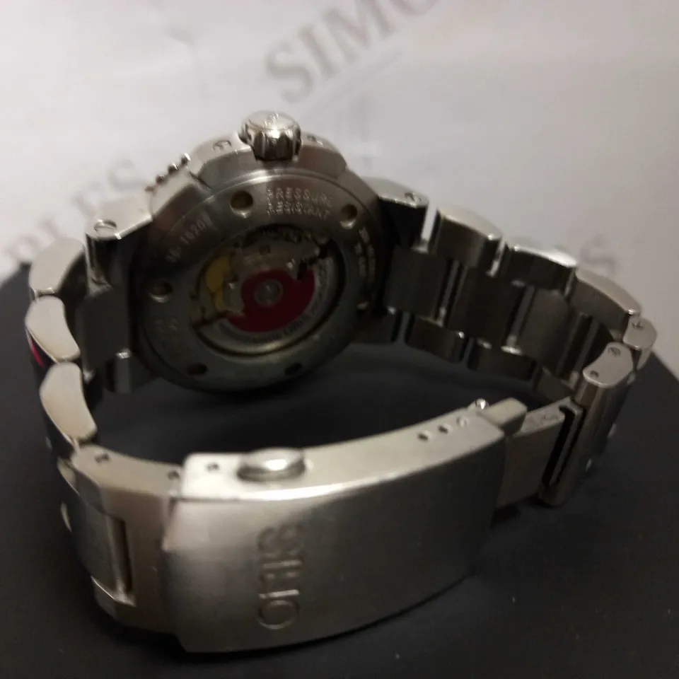 BOXED ORIS 07 8 26 01PEB STAINLESS STEEL WRIST WATCH