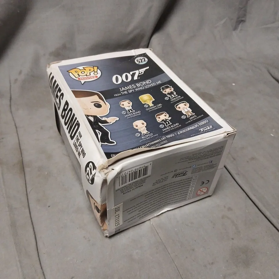 FUNKO POP! MOVIES JAMES BOND 007 (FROM THE SPY WHO LOVED ME) – VINYL FIGURE #522, BOXED