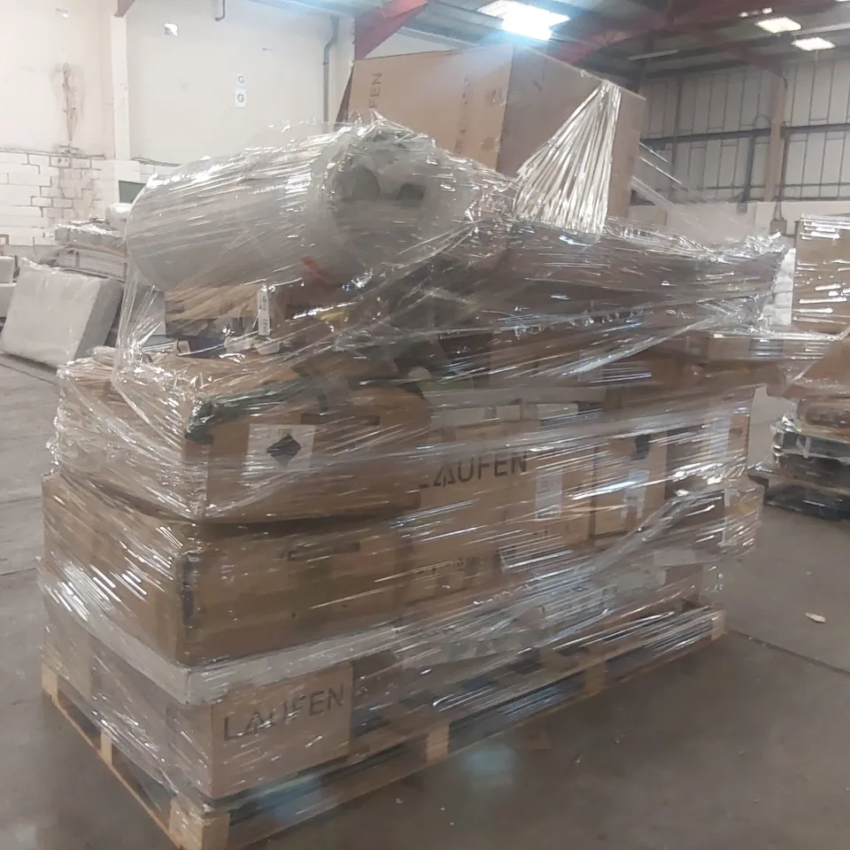 PALLET CONTAINING A VERY LARGE QUANTITY OF ASSORTED FURNITURE PARTS/BATHROOM FURNITURE PARTS ECT