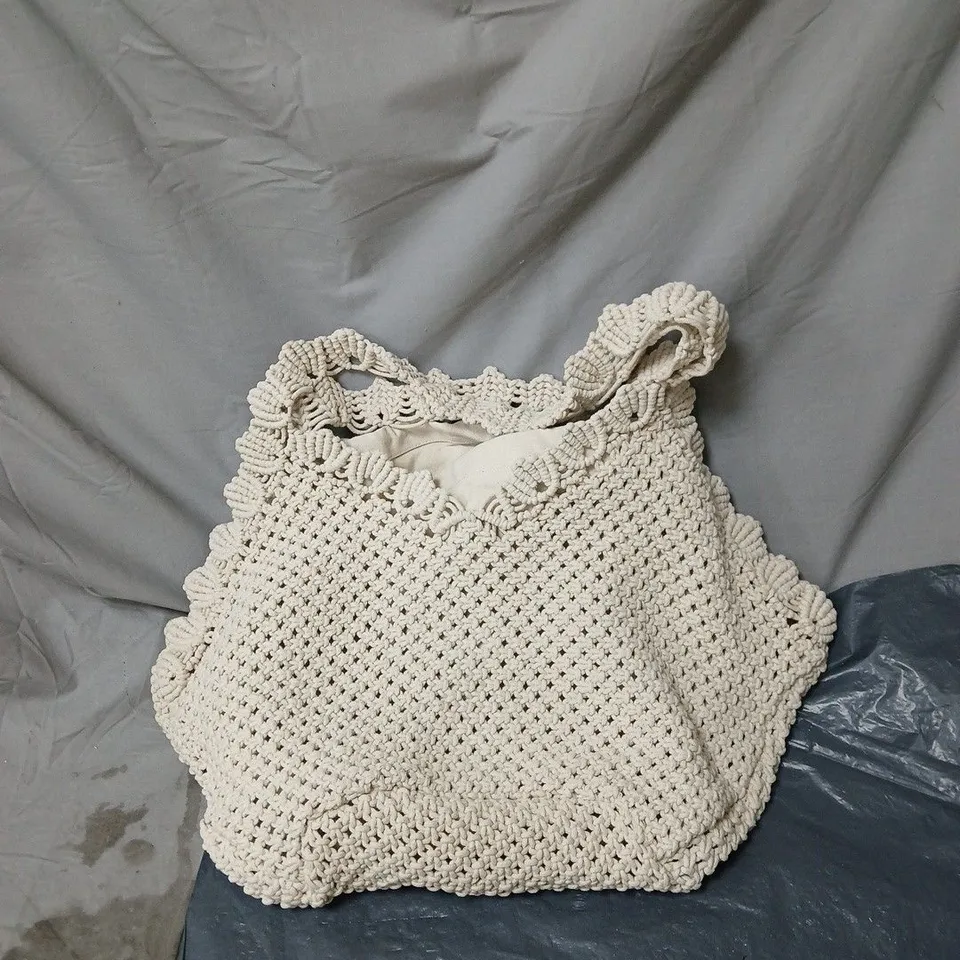 ZARA 100% COTTON TOTE BAG WITH HANDLES