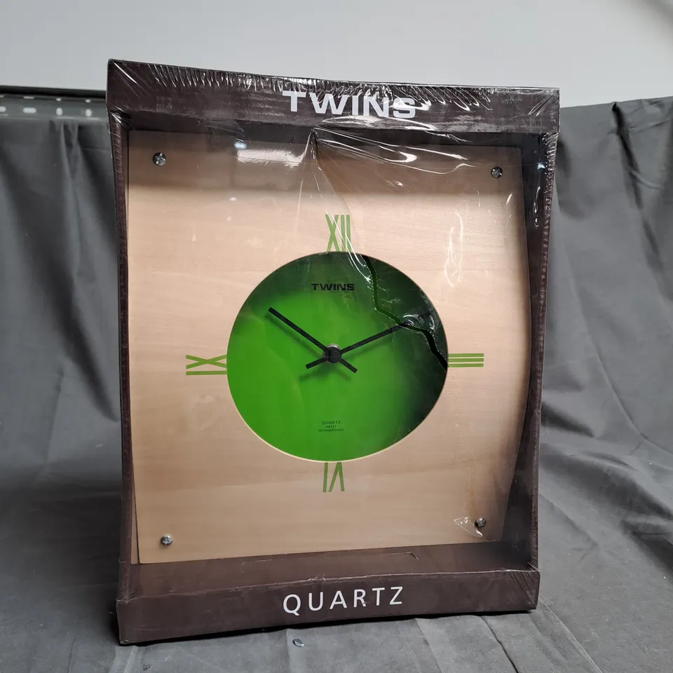 BOXED AND SELLED TWINS QUARTZ WALL CLOCK 