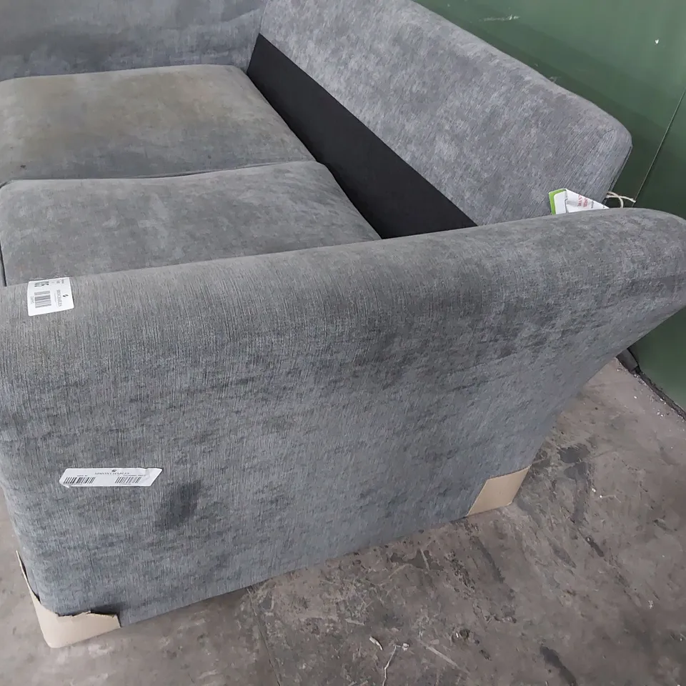 DESIGNER TWO SEATER SOFA GREY FABRIC 