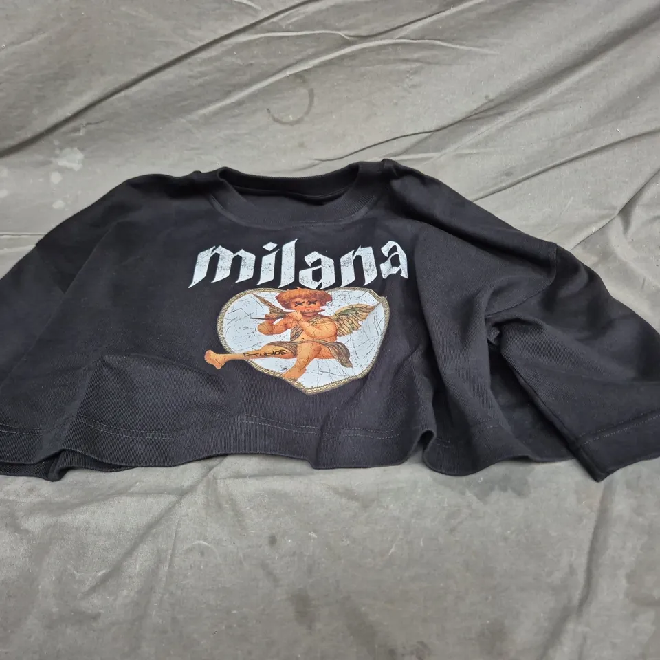 MILANO GRAPHIC SWEATSHIRT – BLACK 