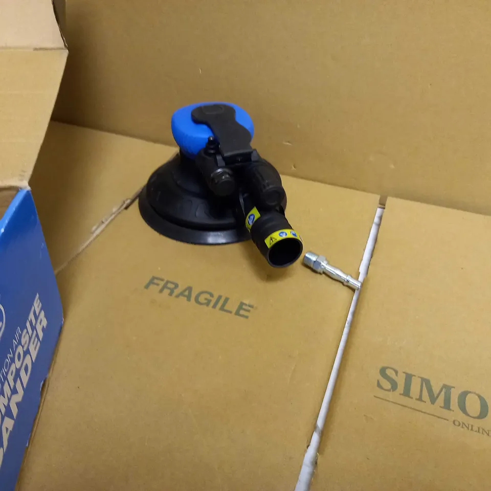 DRAPER STORM FORCE COMPOSITE 150MM DUAL ACTION AIR SANDER