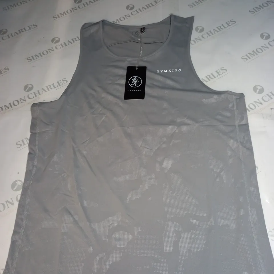 GYMKING DEBOSSED VEST SIZE S