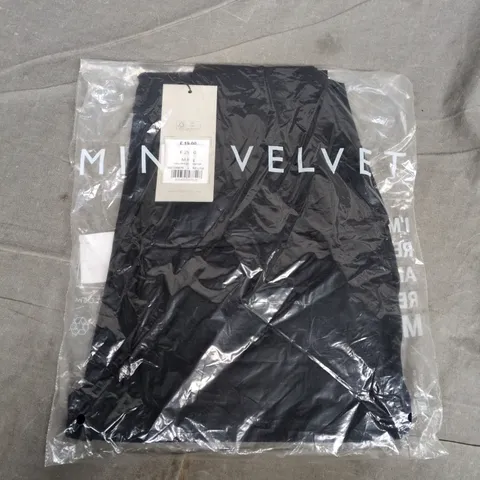 BAGGED MINT VELVET NAVY STRAIGHT LEGGINGS - M REG