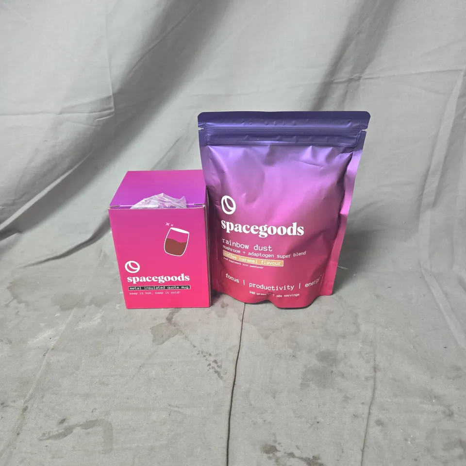 SPACEGOODS RAINBOW DUST MUG & POUCH SET 30 SERVINGS
