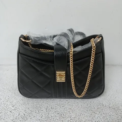 FRANK USHER MEDIUM CROSS BODY BAG IN BLACK