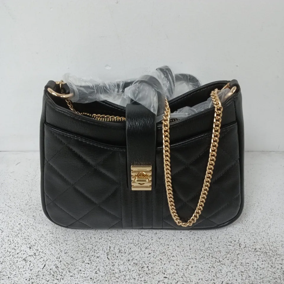 FRANK USHER MEDIUM CROSS BODY BAG IN BLACK