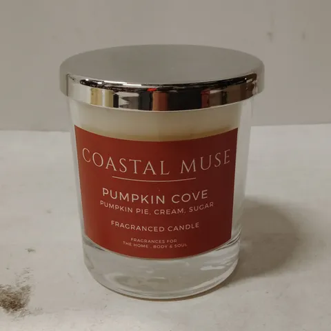 COASTAL MUSE PUMPKIN COVE FRAGRANCED CANDLE – GLASS JAR