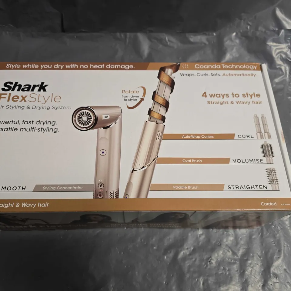 BOXED SHARK FLEX STYLE AIR STYLING AND DRYING SYSTEM
