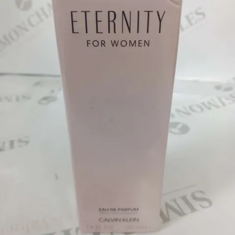BOXED AND SEALED ETERNITY FOR WOMEN EAU DE PARUM CALVIN KLEIN 50ML
