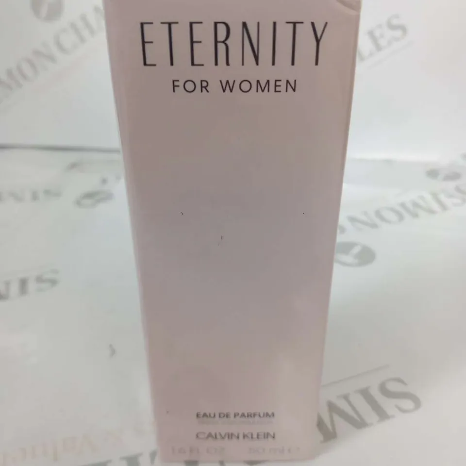 BOXED AND SEALED ETERNITY FOR WOMEN EAU DE PARUM CALVIN KLEIN 50ML