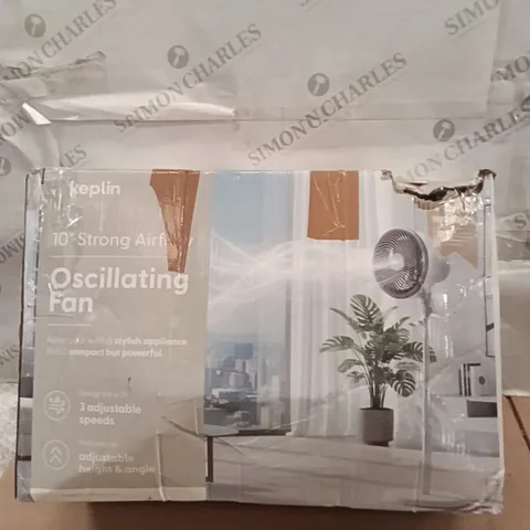 BOXED KEPLIN 10" OSCILLATING FAN