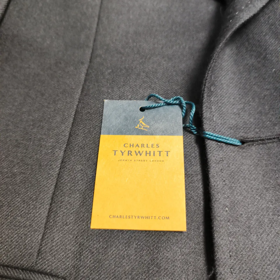 CHARLES TYRWHITT NAVY WOOL SLIM FIT JACKET – UK 44R