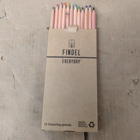 BOX OF 96 SETS OF 12 FINDEL EVERYDAY COLOURING PENCILS (BRAND NEW)