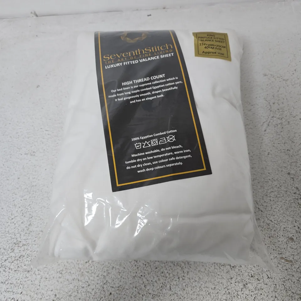 SEVENTH STITCH LUXURY FITTED VALANCE SHEET - KING