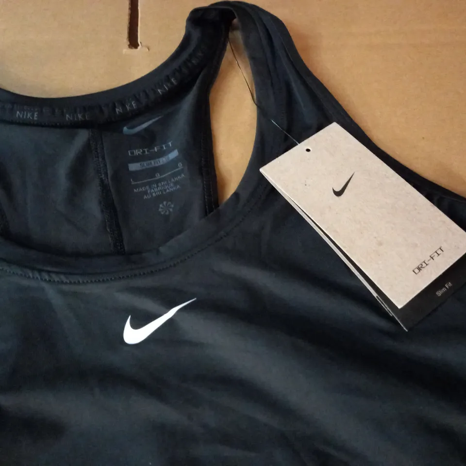 NIKE WOMENS BLACK TRAINING VEST - L
