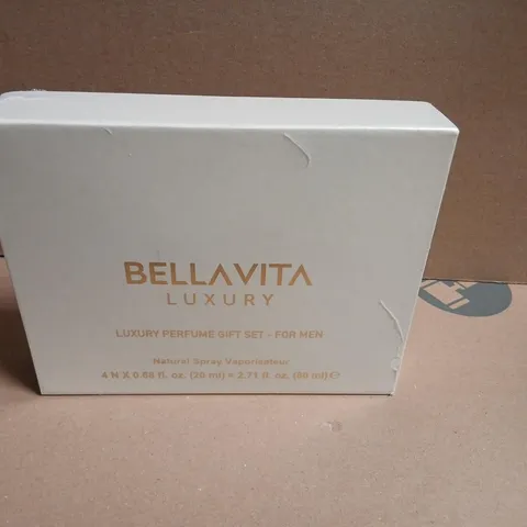 BOXED BELLAVITA LUXURY PERFUME GIFT SET FOR MEN 4 X 20ML