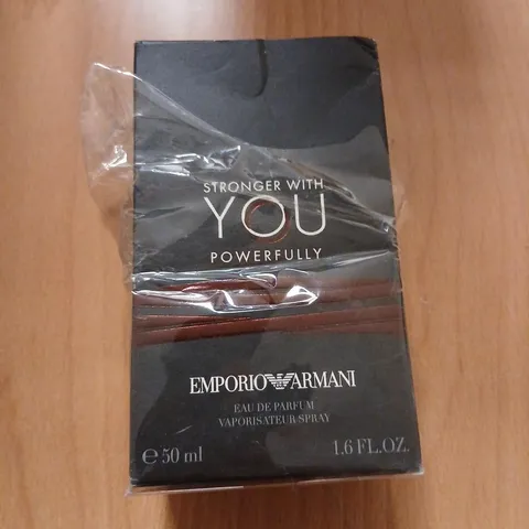 BOXED EMPORIO ARMANI STRONGER WITH YOU POWERFULLY EAU DE PARFUM 50ML