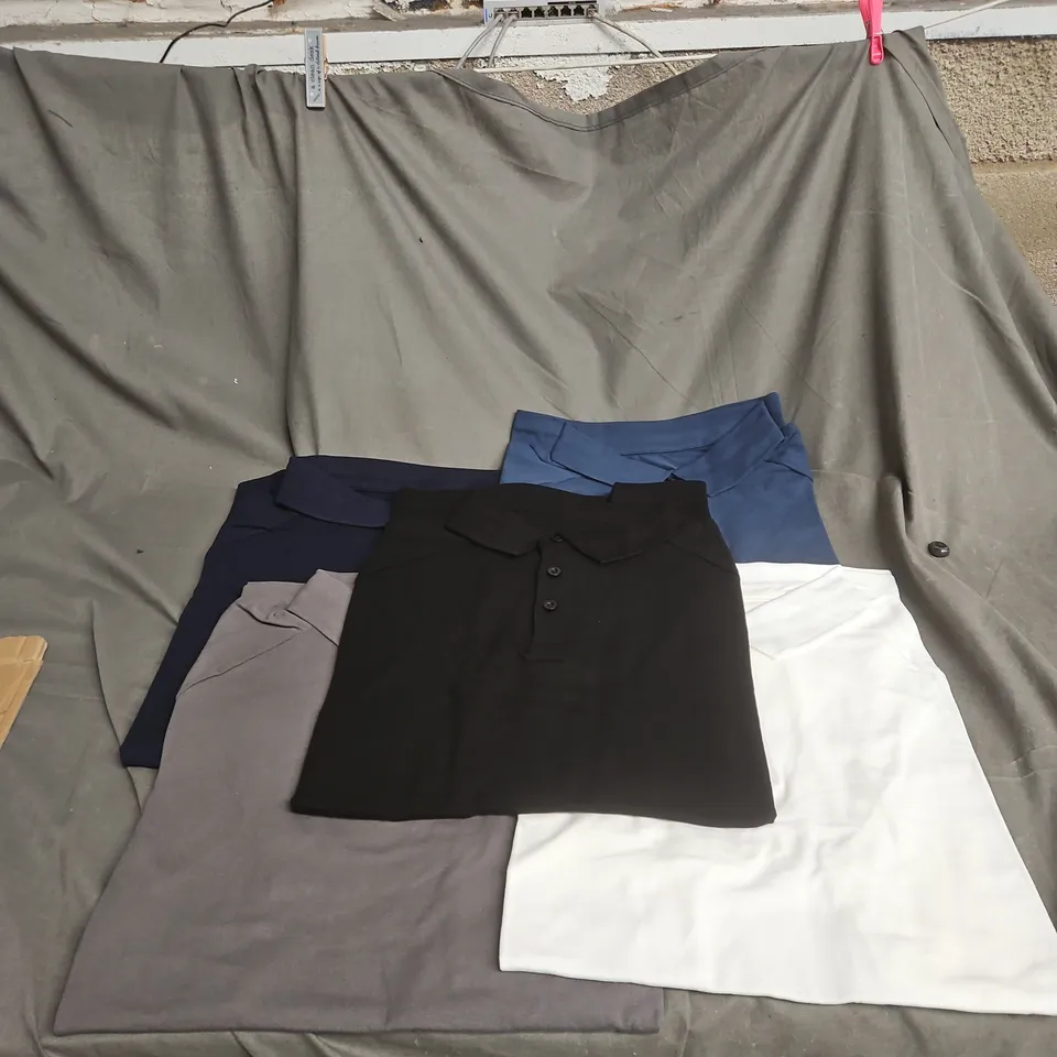 TAILORED ATHLETE 5 PACK POLO SHIRTS XXL