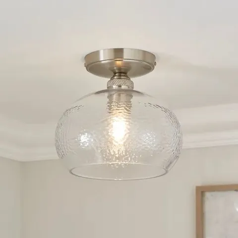 BOXED HEMSBY MID CENTURY FLUSH CEILING LIGHT