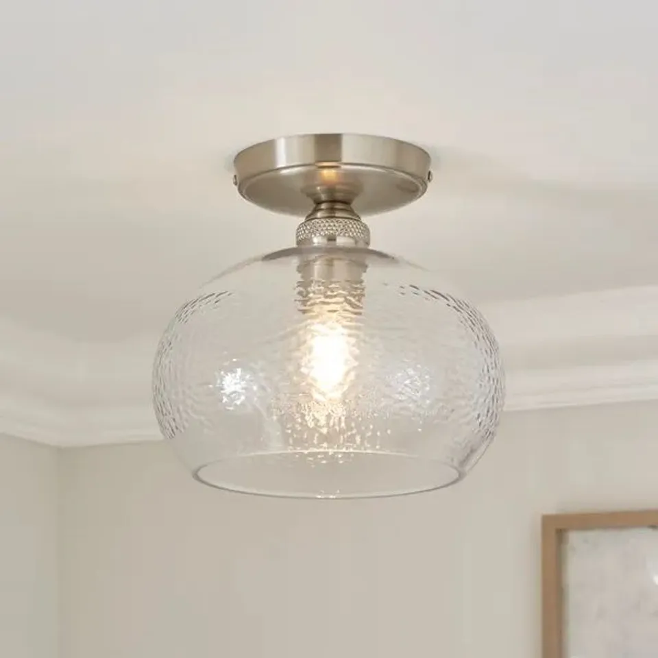 BOXED HEMSBY MID CENTURY FLUSH CEILING LIGHT
