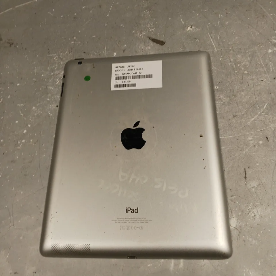 APPLE IPAD 4 SILVER - MODEL A1458 