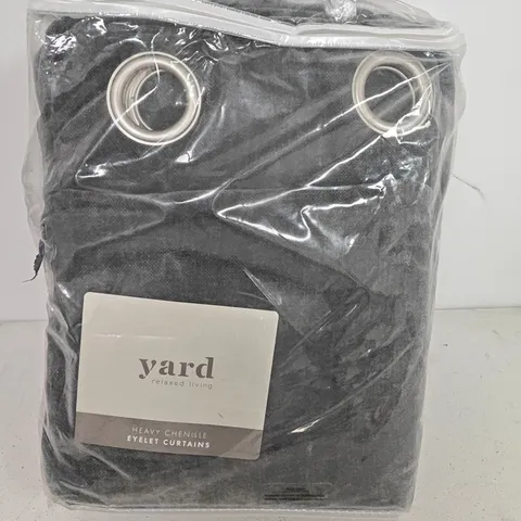 YARD HEAVYWEIGHT CHENILLE EYELET CURTAINS