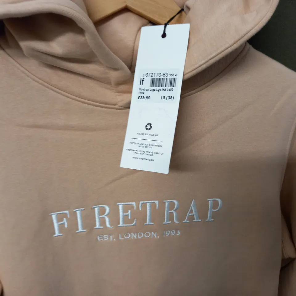 FIRETRAP LARGE LOGO HOODIE - 10