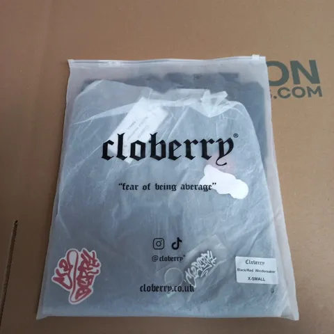 CLOBERRY WINDBREAKER – BLACK/RED, UK XS (X-SMALL)