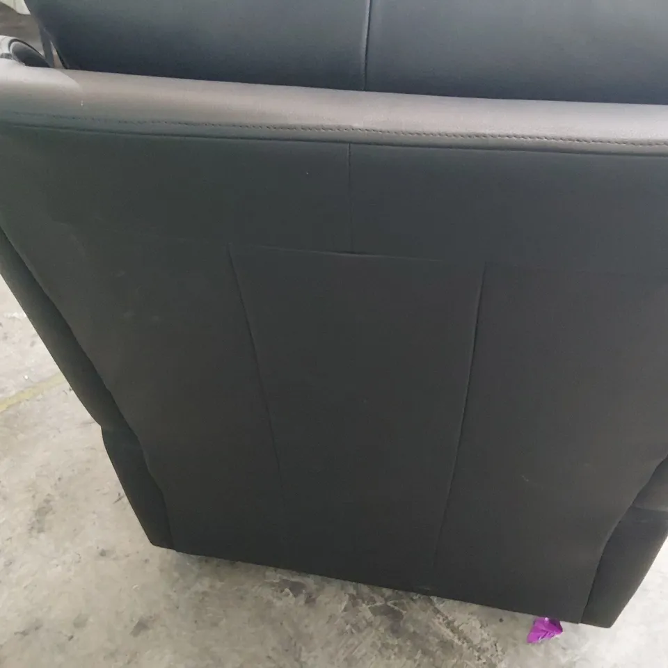 QUALITY BRITISH DESIGNER G PLAN KINGSBURY POWER RECLINING EASY CHAIR CAMBRIDGE BLACK LEATHER 