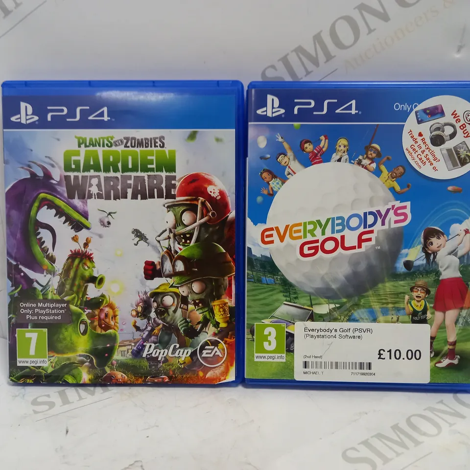 PAIR OF PS4 KID'S GAMES