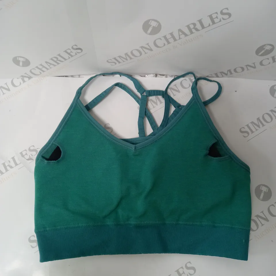GYMSHARK SPORTS BRA IN GREEN - S