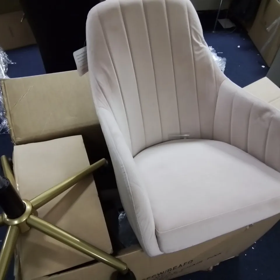 BOXED MOLBY OFFICE CHAIR - PINK - COLLECTION ONLY RRP £189