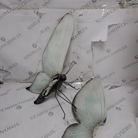 HOME2GARDEN LARGE GARDEN BUTTERFLY DECOR SOFT METALLIC