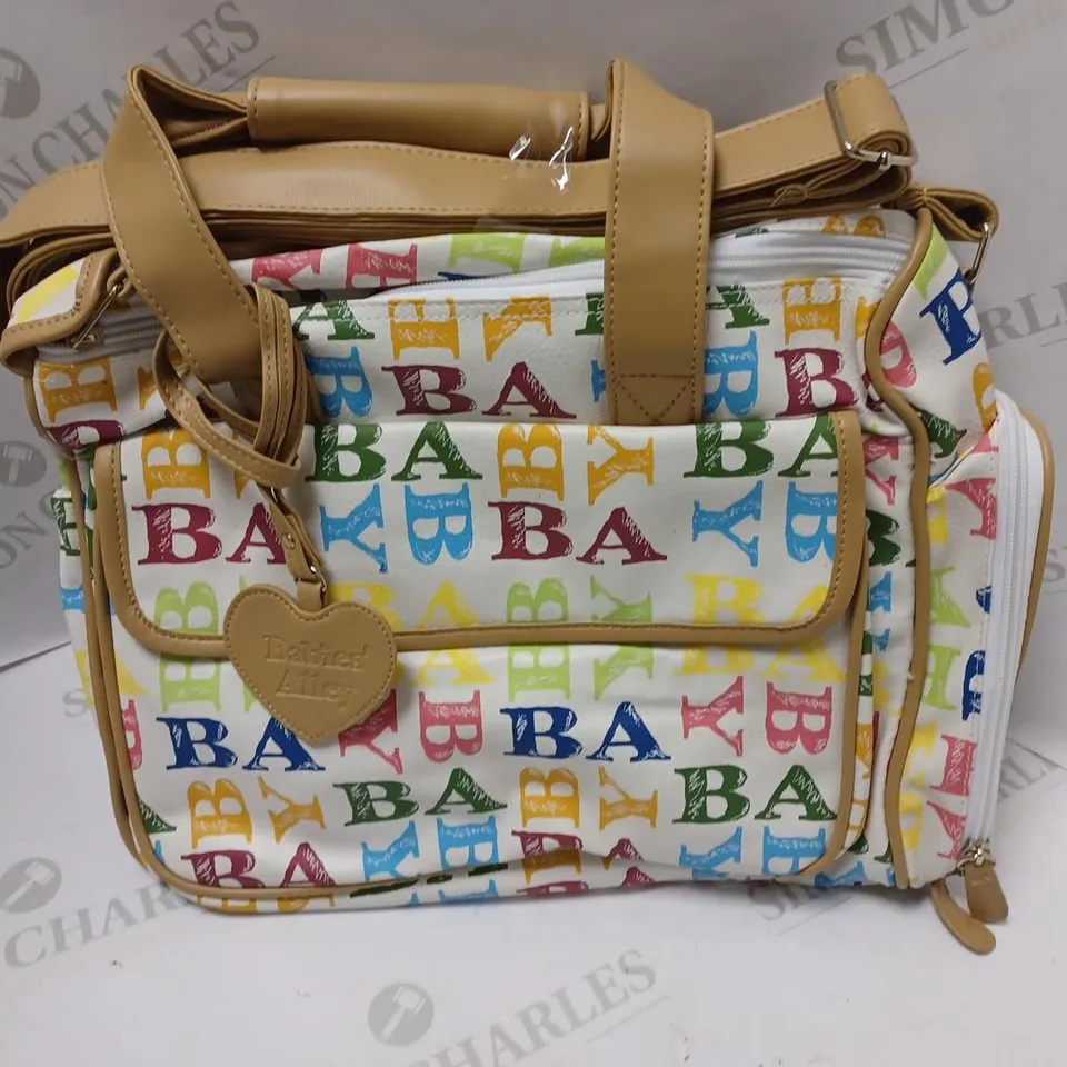BABIES ALLEY DIAPER BAG 