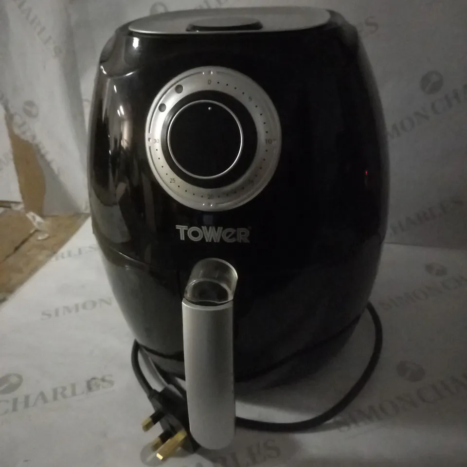 TOWER 3.2L HEALTH MANUAL RAPID AIR CIRCULATION AIR FRYER OVEN, BLACK [T17005]