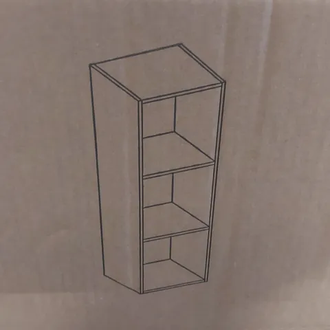 BOXED CARA 3 TIER BOOKCASE - WHITE